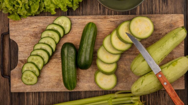 Concombre ou courgette