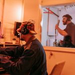 Studio d’enregistrement dans un jardin